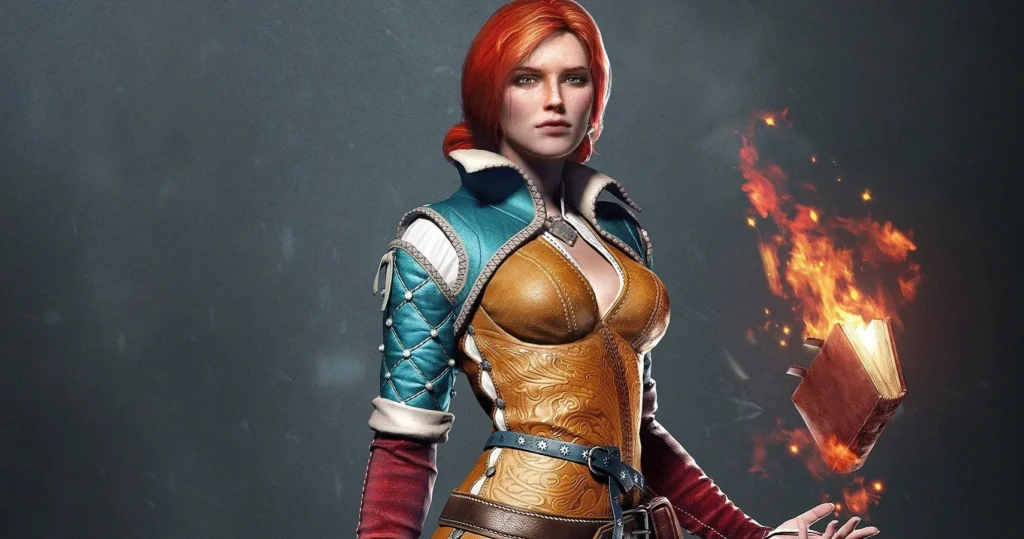 - Triss Merigold wallpaper art